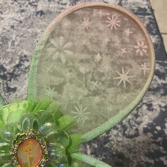Disney Store Tinkerbell Green Feather Costume Dress Girl's 9/10 - Picture 15 of 15